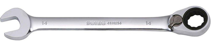SONIC Tools Reversible Ratcheting 12pt 13 Wrench Tool - 180mm