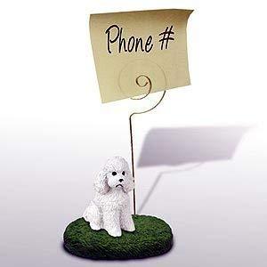 1 X Poodle Note Holder (White Sport cut)