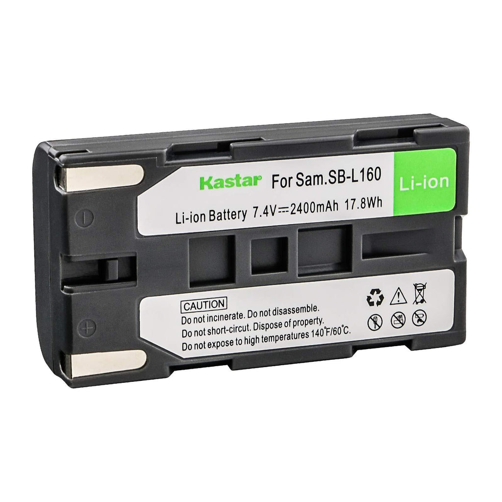 Kastar Battery for Samsung SB-L160 SB-L320 and Samsung SC-L770 SC-L860 SC-L907 SC-W97 VM-A110 VM-A2300 VM-A300 VM-A320 VM-A3400T VM-A350 VM-A400 VP-W90 VP-W97 SC-D80 SC-D86 VM-B360 VM-B5700 Camcorder