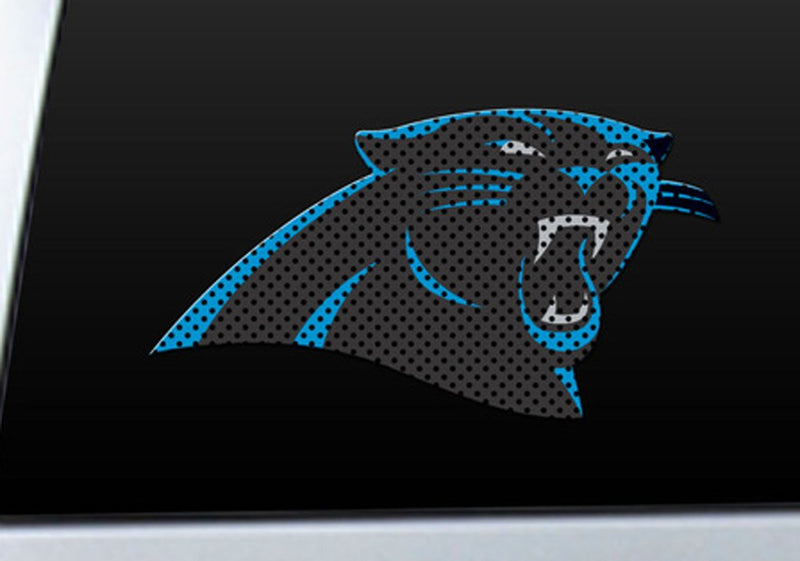 Carolina Panthers Window Film 12 Inch Die Cut Special Order