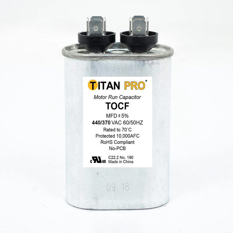 Packard TOCF10 10 MFD 440/370V OVAL Capacitor