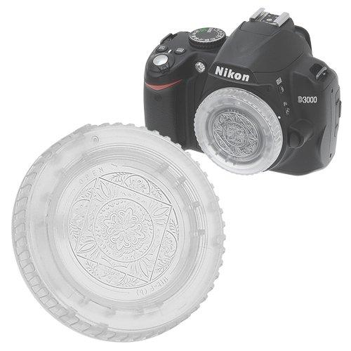 Fotodiox Designer (Clear) Body Cap Compatible with Nikon F-Mount Cameras Clear