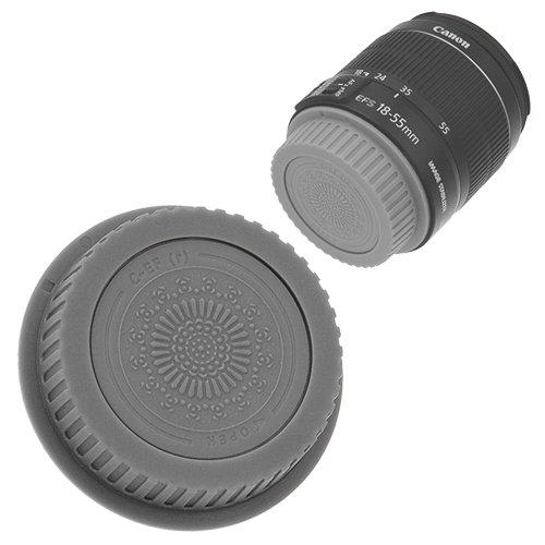 Fotodiox Designer (Gray) Lens Rear Cap Compatible with Canon EOS EF and EF-S Lenses Gray