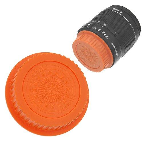 Fotodiox Designer (Orange) Lens Rear Cap Compatible with Canon EOS EF and EF-S Lenses Orange