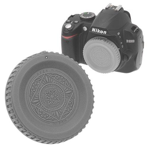 Fotodiox Designer Gray Body Cap Compatible with Nikon F-Mount Cameras