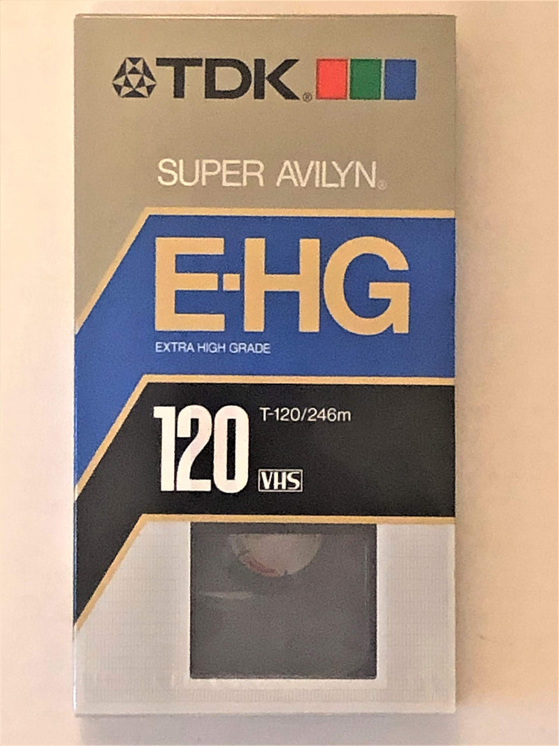 TDK E-HG Ultimate Performace T-120 Video Cassette Tapes - 1 count