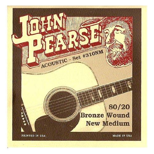John Pearse 310NM Bronze Acoustic Guitar Strings, Medium