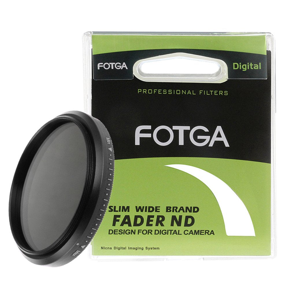FOTGA Slim Fader Variable ND Filter Adjustable ND2 to ND400 49mm Neutral Density,Suitable for Canon EF 50mm f/1.8 STM Lens Sony FE 50mm F1.8
