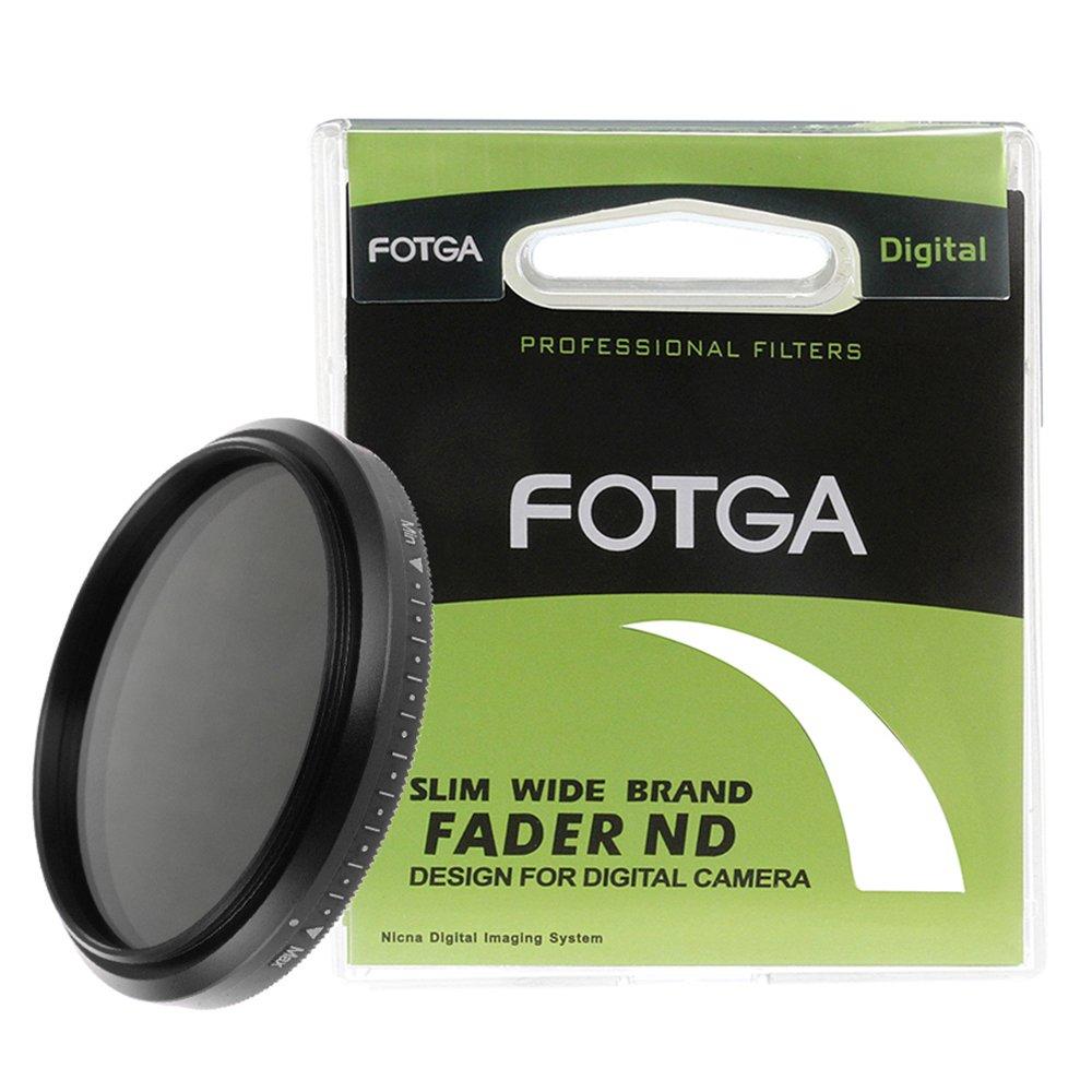 Fotga 52mm Slim Fader Variable Adjustable ND2 to ND400 ND Neutral Density Filter for Nikon Canon Sony Panasonic Olympus Leica Richo Samsung Fujifilm DSLR Cameras Lens Lenses with 52 mm Thread