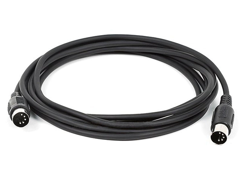 [AUSTRALIA] - Monoprice MIDI Cable - 10 Feet - Black with Keyed 5-pin DIN Connector, Molded Connector Shells 10ft 