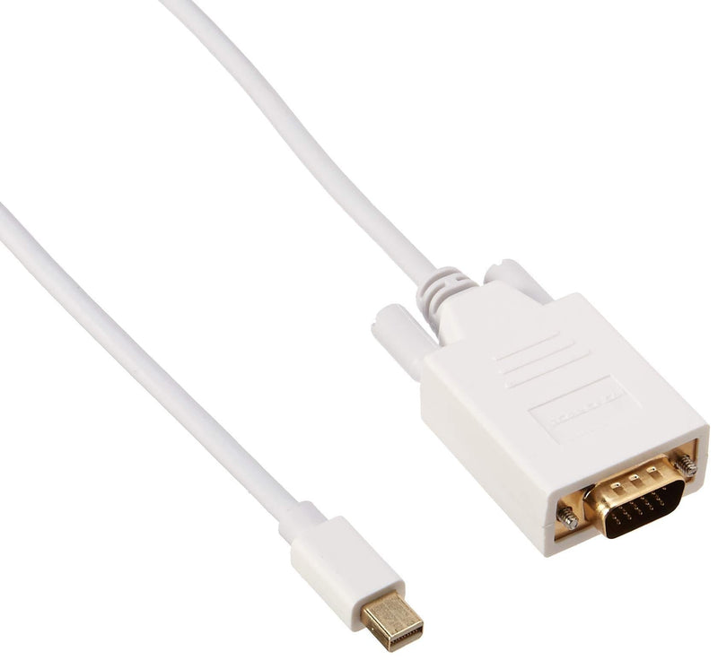 Monoprice 106005 15-Feet 32AWG Mini Display Port to VGA Cable - White 15 Feet