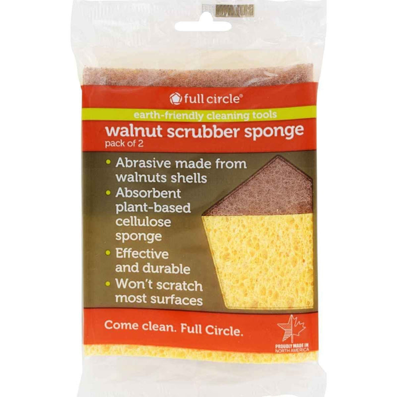 [AUSTRALIA] - Walnut Scrubber Sponge, 2 ct, 6-pack (12 Sponges) 