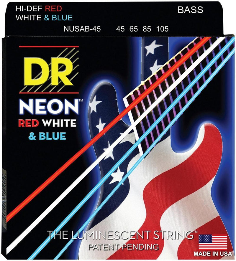 DR Strings HI-DEF NEON Bass Guitar Strings (NUSAB-45)