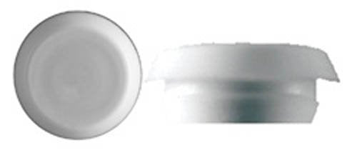 50 9/16" White Plastic Flush Type Hole Plugs 7/8" Head
