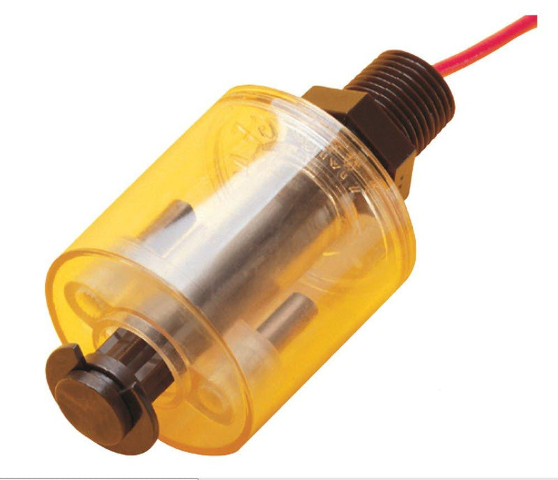 Gems Sensors 42295 Polysulfone Float Single Point Highly Reliable Compact Level Switch, 1" Diameter, 1/8" NPT Male, 3/4" Actuation Level