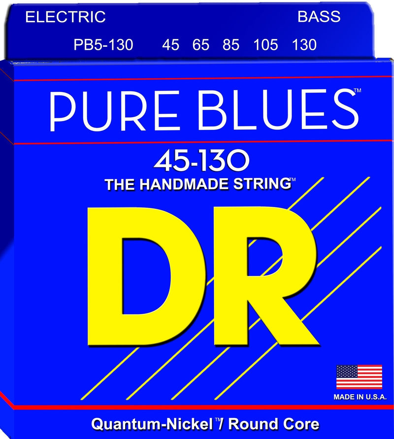 DR Strings PURE BLUES Bass Guitar Strings (PB5-130)