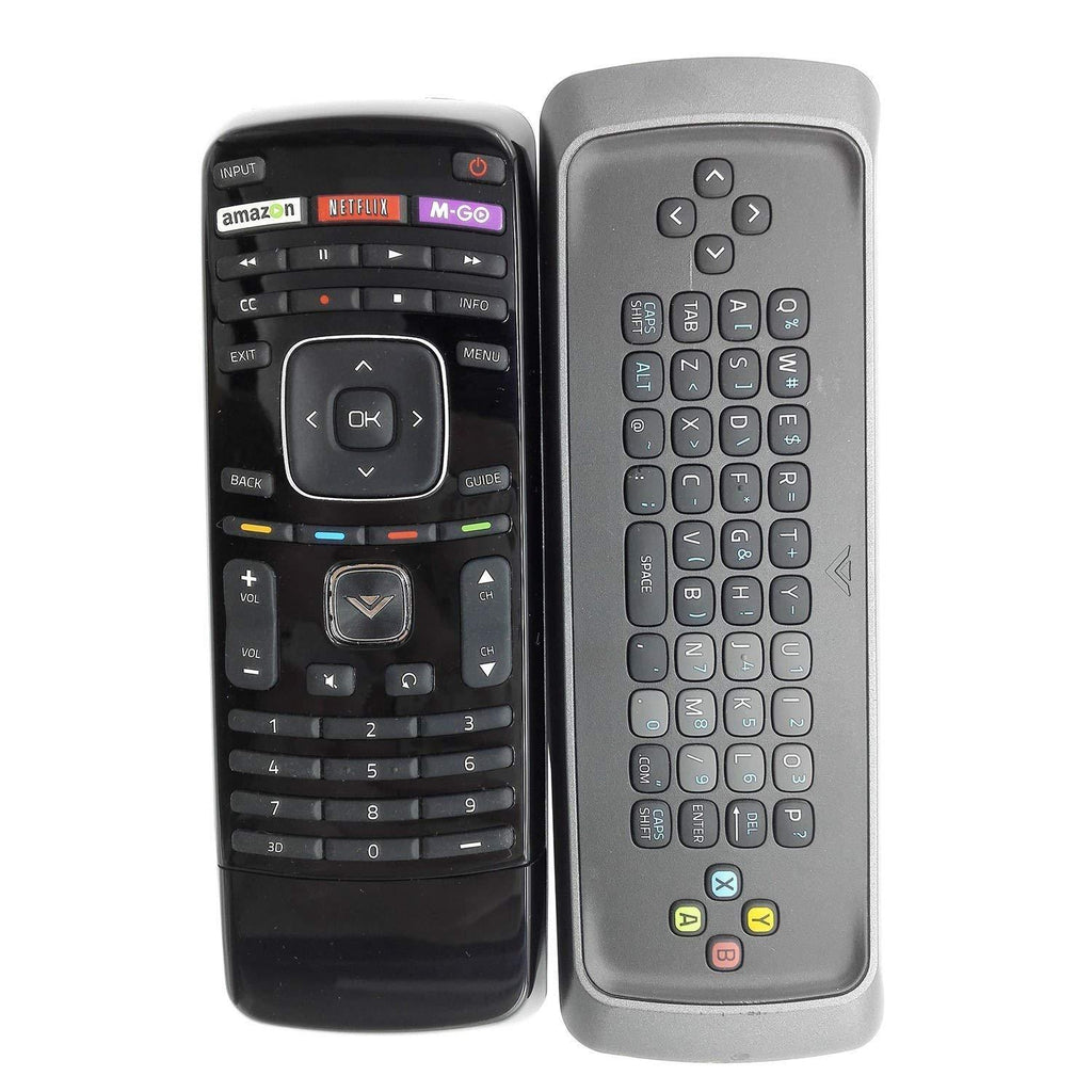 Original VIZIO XRT303 Qwerty keyboard remote for M3D550KDE M3D470KDE M3D550KD 3D M-GO TV internet TV