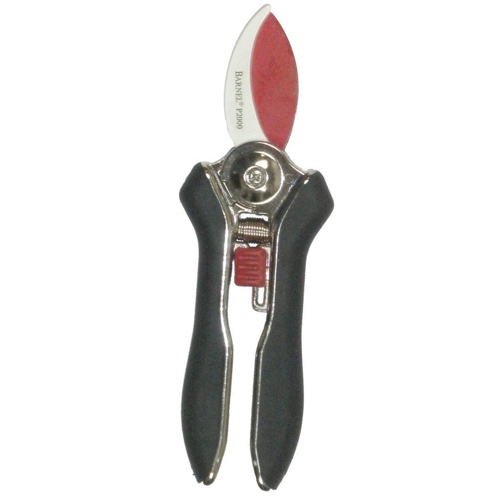 Barnel USA P2000 6-Inch Trendy Garden Pruner, Mini, Red and White