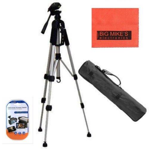 Lightweight 57-inch Professional Camera Tripod for Canon Vixia HFR80 HFR82 HFR800, HFR70, HFR72, HFR700, HFR32, HFR300, HFR40, HFR42, HFR400, HFR50, HFR52, HFR500, HFR60, HFR62, HFR600 Camcorders