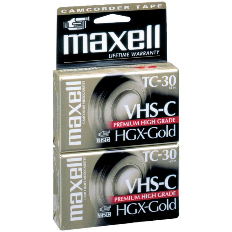 Maxell 30 Min Gold High Grade Vhs-C Tape 2pk (1-Pack)