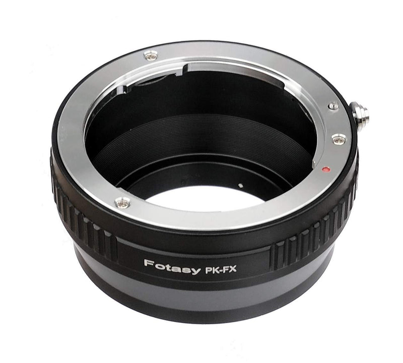 Fotasy Manual PK lens to Fuji X Adapter, Pentax K Mount to X-Mount Converter, Compatible w Fujifilm X-Pro1 X-Pro2 X-Pro3 X-E2 X-E3 X-A5 X-A7 X-A10 X-M1 X-T1 X-T2 X-T3 X-T10 X-T20 X-T30 X-T100 1X-H1 Pentax PK - Fujifilm X Adapter