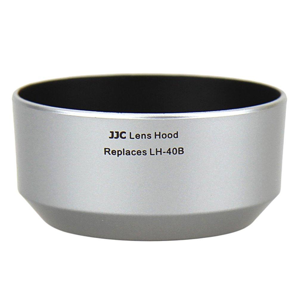 JJC LH-J40B Silver Lens Hood for Olympus M.Zuiko Digital 45mm 1:1.8 Lens Silver