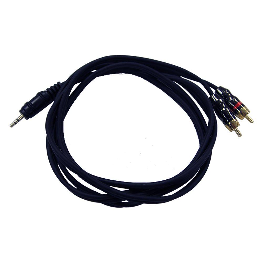 Seismic Audio - SA-iEMRCAM6 - 1/8" (3.5mm) Male to Dual Male RCA Patch Cable - 6 Feet