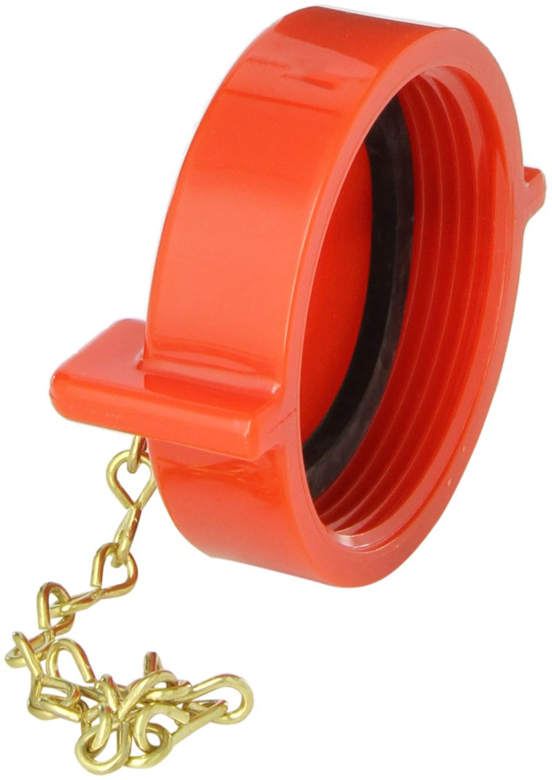 Dixon Valve PFC250F Thermoplastic Fire Equipment, Cap with Chain, 2-1/2" NST, 300 psi
