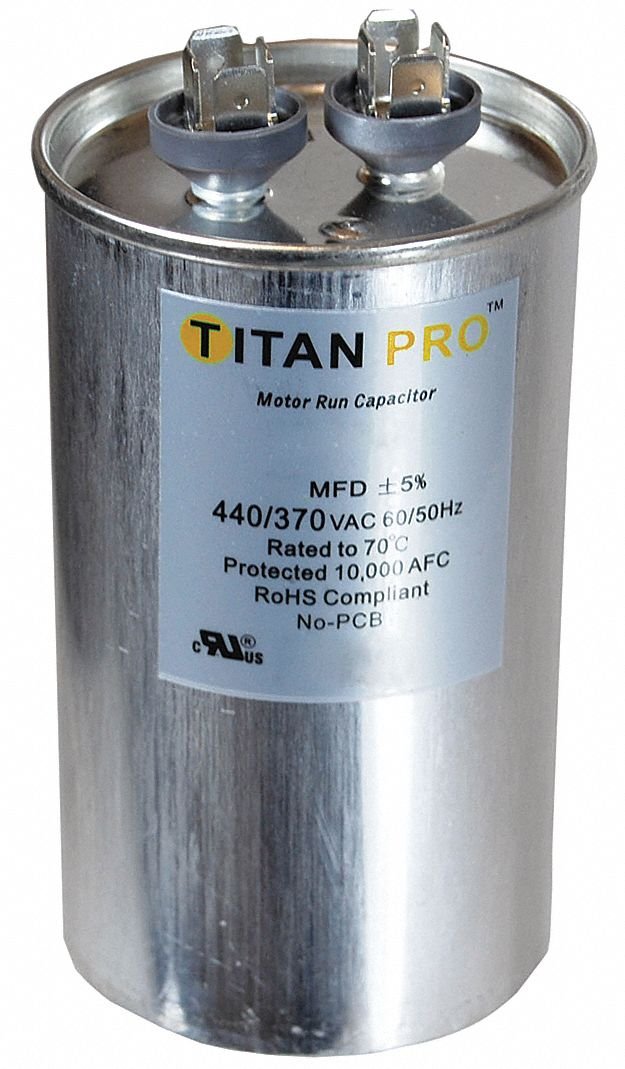 [AUSTRALIA] - Motor Run Capacitor, 45 MFD, 4-5/8 In. H 