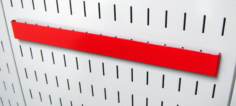 Wall Control Pegboard 14in Accessory Hanger Tool Holder Bracket Pegboard Accessory for Wall Control Pegboard and Slotted Tool Board – Red