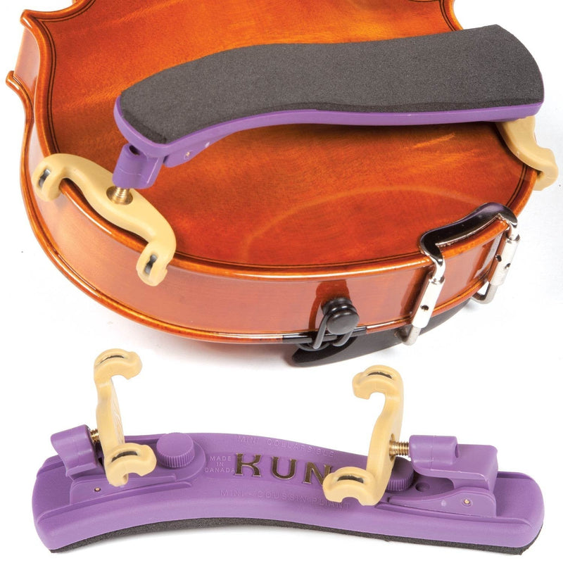 Kun Collapsible Mini Purple Shoulder Rest for 1/16-1/4 Violin