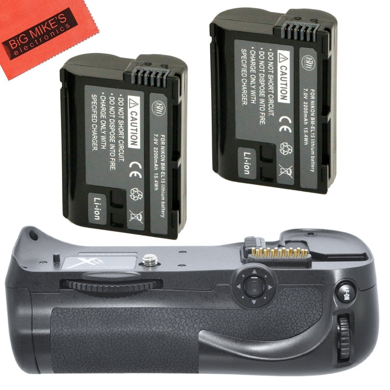 Battery Grip Kit for Nikon D800, D810 Digital SLR Camera Includes Qty 2 Replacement EN-EL15 Batteries + Vertical Battery Grip + More!!