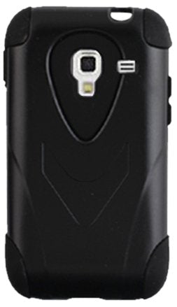 CP 817760081466 2-In-1 Hard Case with Kickstand and Silicone Case for Samsung Admire 4G R820 - 1 Pack - Non-Retail Packaging - Black Standard Packaging