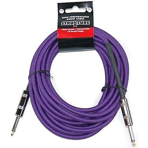 [AUSTRALIA] - New Strukture SC186PP 18.6' ft. Instrument Cable, Woven, Purple 