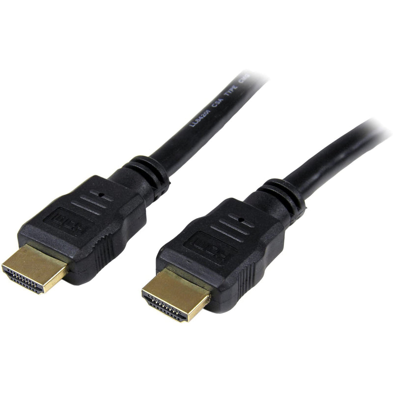 StarTech.com 1 ft High Speed HDMI Cable – Ultra HD 4k x 2k HDMI Cable – HDMI to HDMI M/M - 1ft HDMI 1.4 Cable - Audio/Video Gold-Plated (HDMM1) Black 1 ft / 30cm