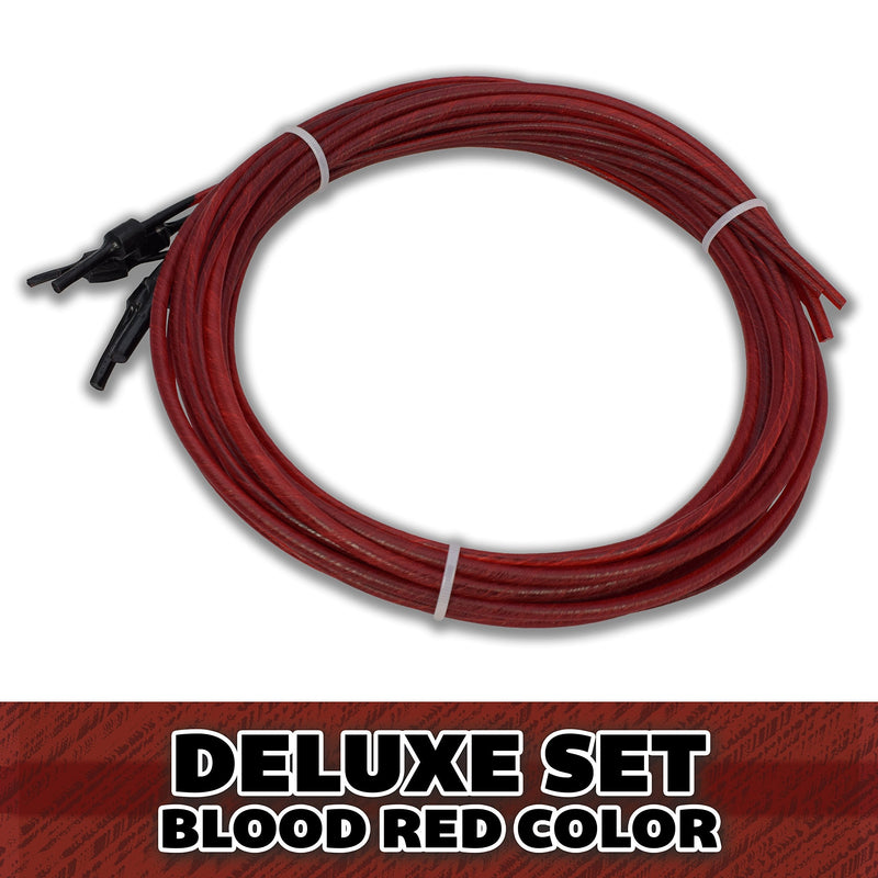 Superior Bassworks DELUXE Upright Double Bass Strings Blood Red Color FULL SET