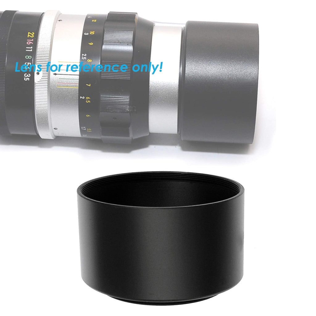 Fotasy 46mm Telephoto Lens Hood, 46mm Lens Hood for Olympus ED 60mm F2.8 Macro Lens, 46mm Lens Hood for 90mm/105/135mm/150mm/200mm Telephoto Lenses, Screw-in Design