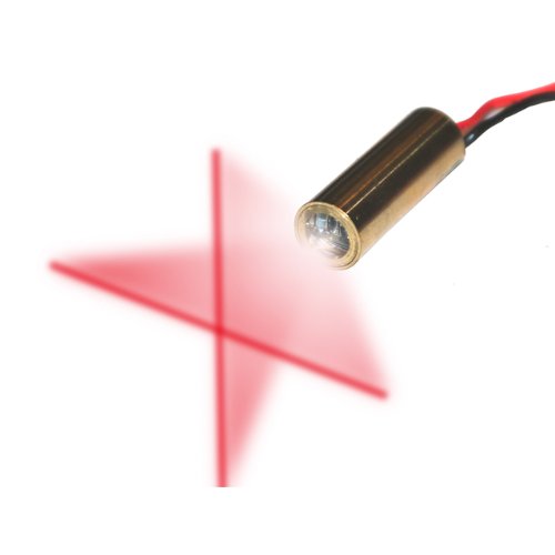 Quarton Laser Module VLM-650-29 LPT Red Cross Line Laser Module (Line-width optimize at short distance)