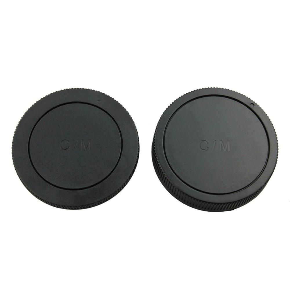 JJC L-R15 Rear Lens Cap and Body Cap for Canon EOS M 18-55MM 22MM EB R-F-4