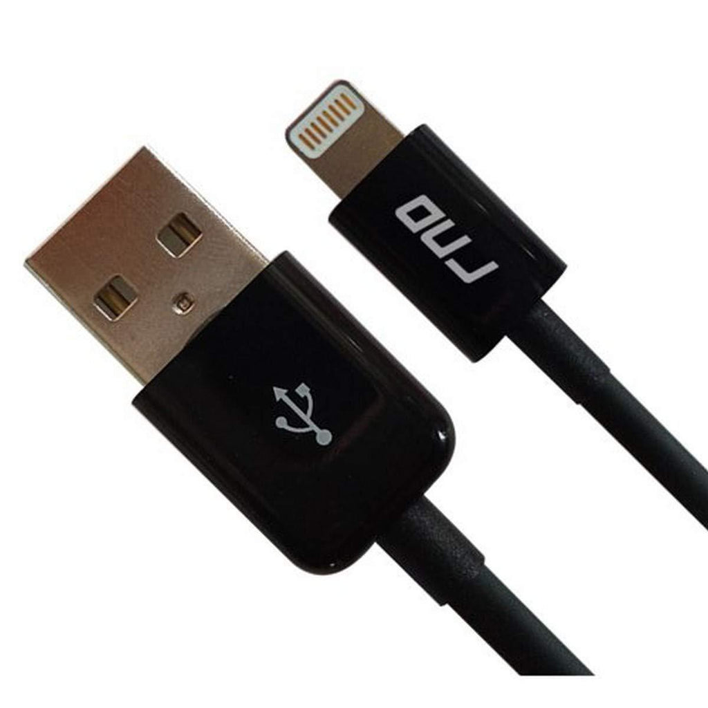 RND Apple Certified Lightning to USB 1.5FT Cable for iPhone (Xs, XS Max, XR, X, 8, 8 Plus, 7, 7 Plus, 6, 6 Plus, 6S, 6S Plus) iPad (Pro, Air, Mini) and iPod (1.5 feet/.5 Meter/Black) Dark Black Standard Packaging