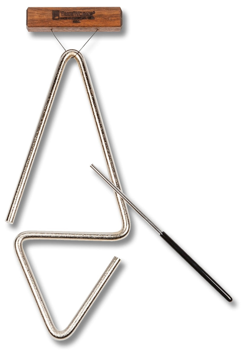 TreeWorks Chimes TRE1d Made in USA Double-Sided Studio Triangle with Holder and Beater