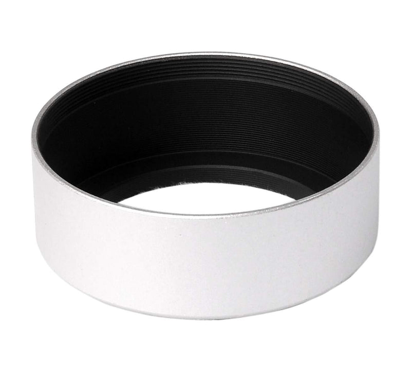 Fotasy 49mm Silver Metal Screw-in Lens Hood for Sony E-Mount NEX 30mm f3.5 Macro/ 50mm f1.8, PENTAX FA 43mm f1.9/ DA 35mm F2.8 Macro/DA 70mm f2.4/ FA 77mm F1.8