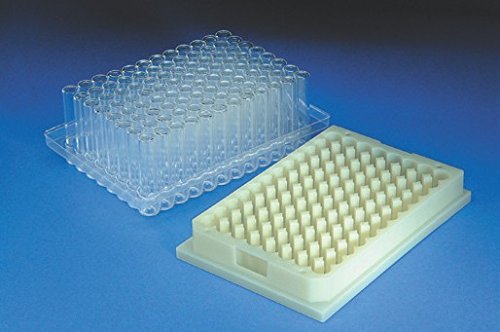 JG Finneran 4150-944VL Glass Conical Vial in Vial Loader for 96-Well Micro Plate System, 1.5ml Capacity (Case of 96)