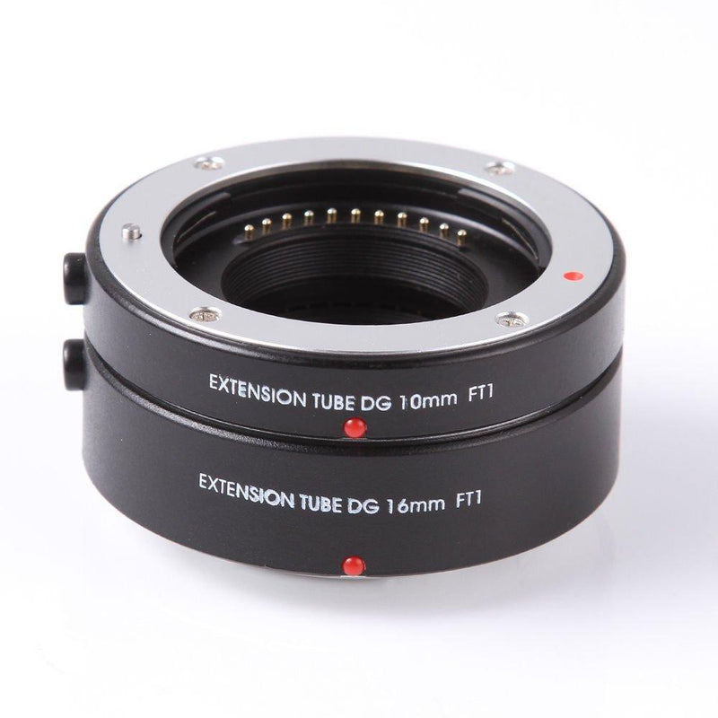 FOTGA Auto Focus Macro Extension Tube 10mm+16mm Set for Olympus Panasonic Micro Four Thirds M4/3 MFT Mount GH2 GH3/4 GH5 GH5s E-PM1 E-PM2 E-PL1 E-PL2/3 E-PL7/8/9/10 PEN-F E-M10 Mark II III DSLR Camera For Micro 4/3 Camera