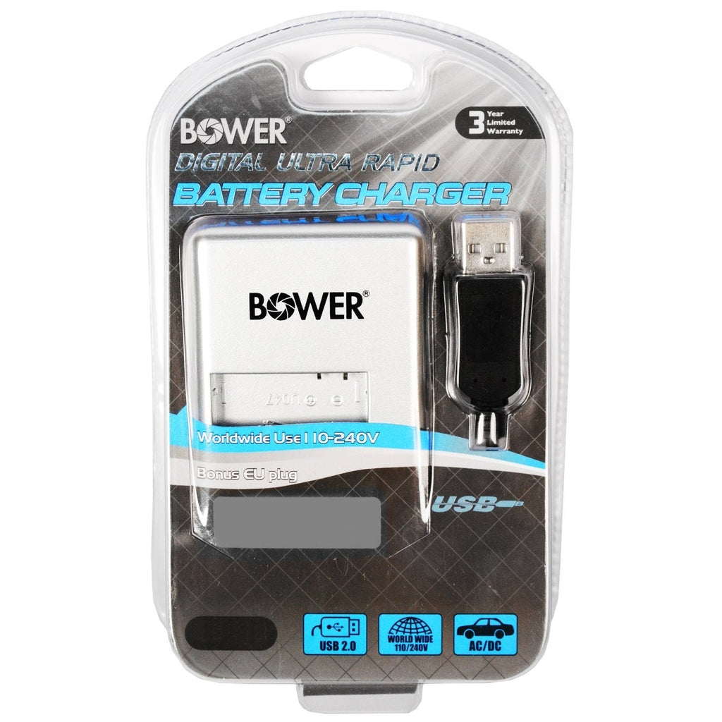 Bower 3-in-1 Individual Battery Charger for Canon LP-E10 + AC/DC Car Charger