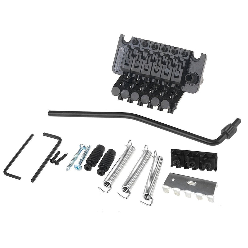 Musiclily Electric Guitar Double Locking Tremolo Bridge for Floyd Rose Style Replacement, Black