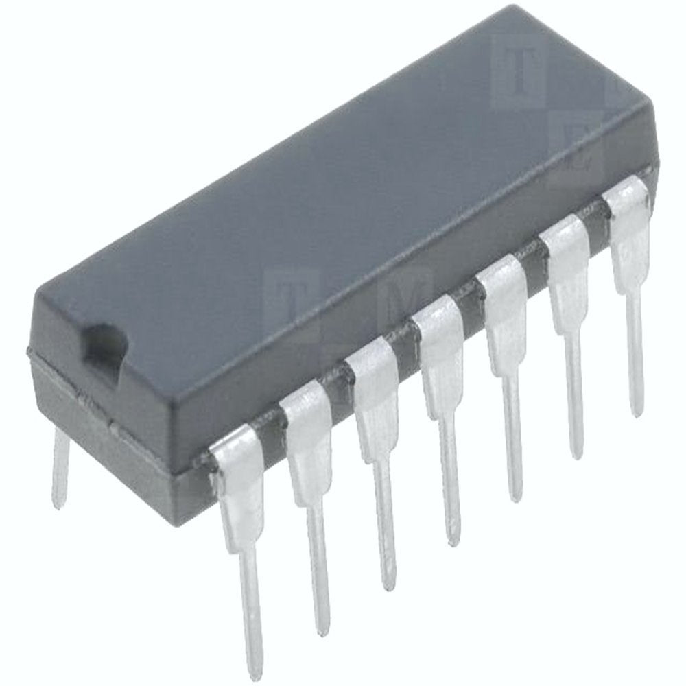 Texas Instruments CD4093BE CMOS 2-Input NAND Gate, 14-Pin, Plastic Dip Tube, 6.35 mm W x 4.57 mm H x 19.3 mm L (Pack of 10)