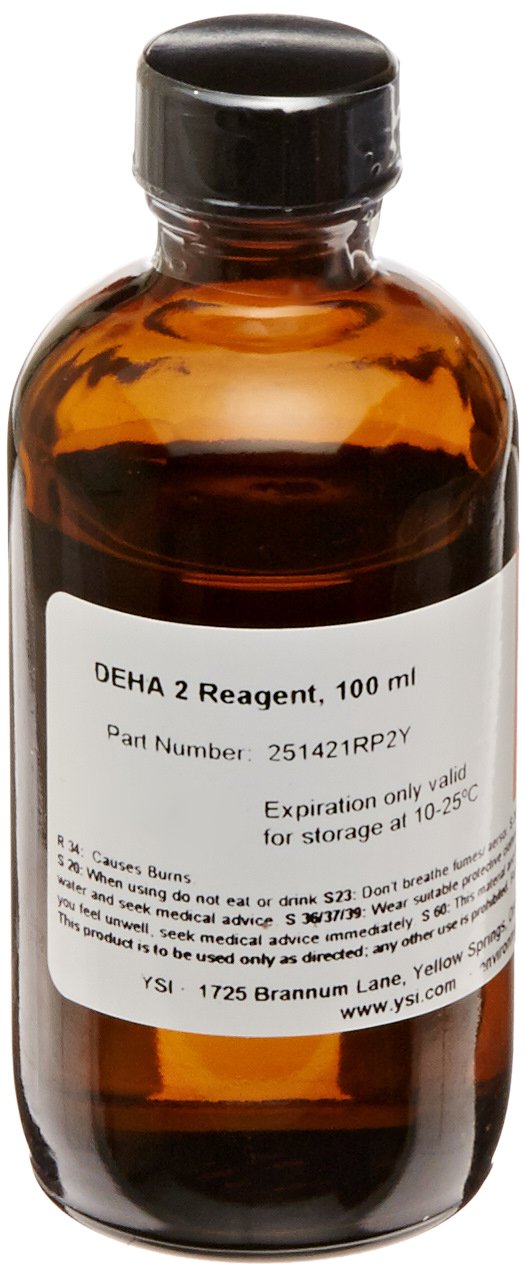 YSI 251421RP2Y Oxygen Scavenger DEHA 1 Reagent Liquid for pHotoFlex Colorimeter, 400 Tests, 100ml Volume