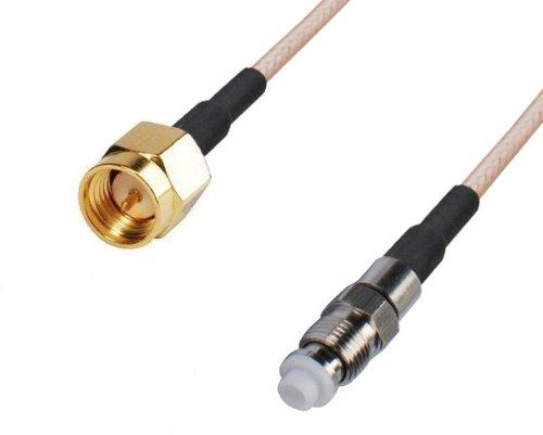 DHT Electronics RF coaxial Coax Cable Assembly SMA Male to FME Female 6''