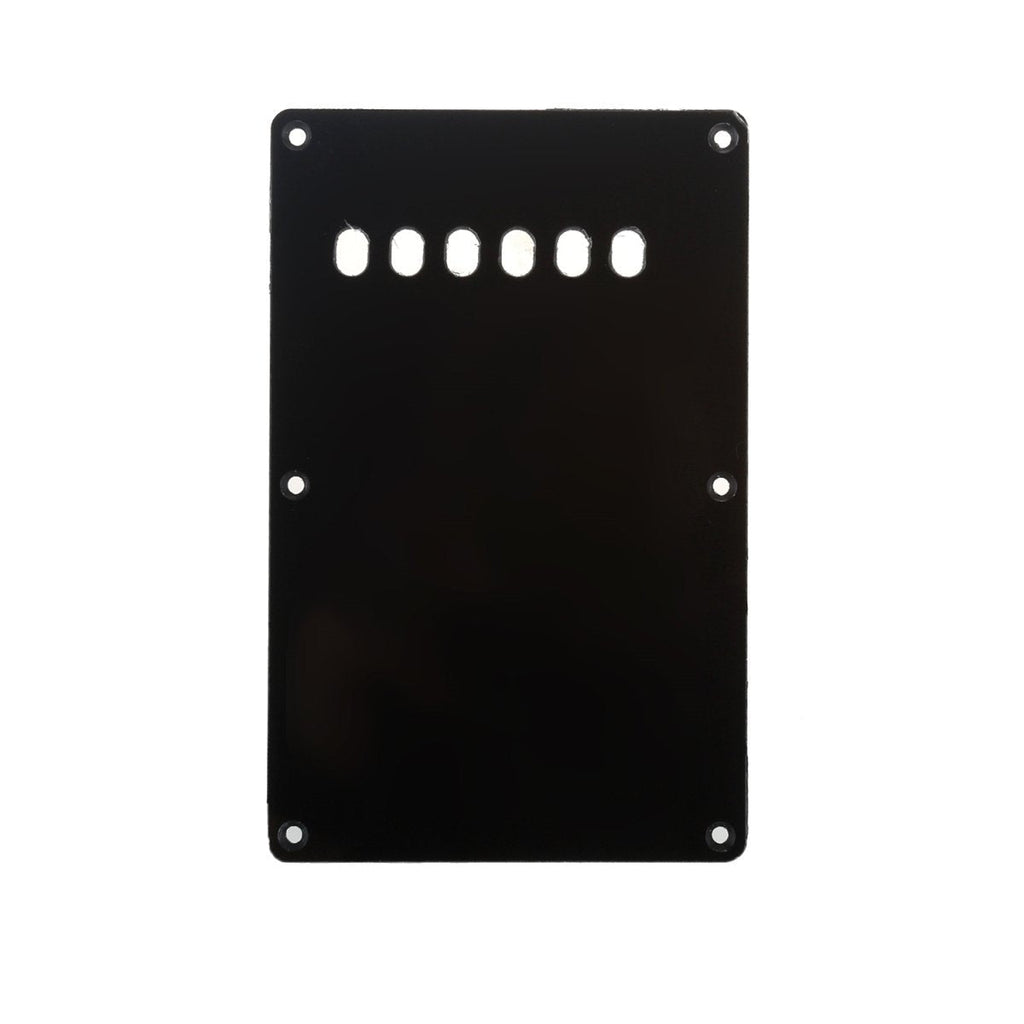 Musiclily Guitar Back Plate Tremolo Cavity Cover Backplate for China Made Squier Guitar Parts,1Ply Black 1Ply Black